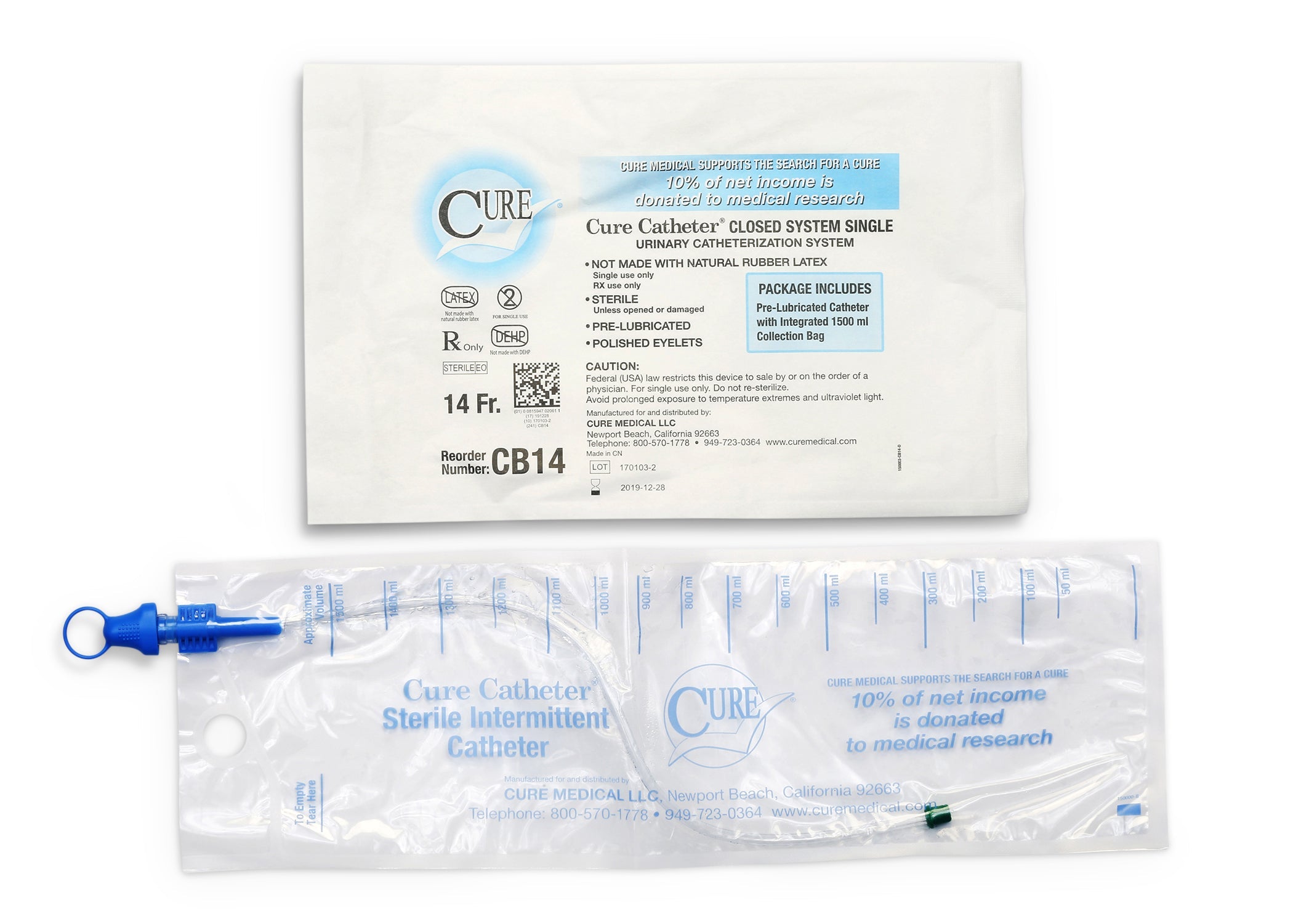 Cure Catheter™  Closed System - 1 Each