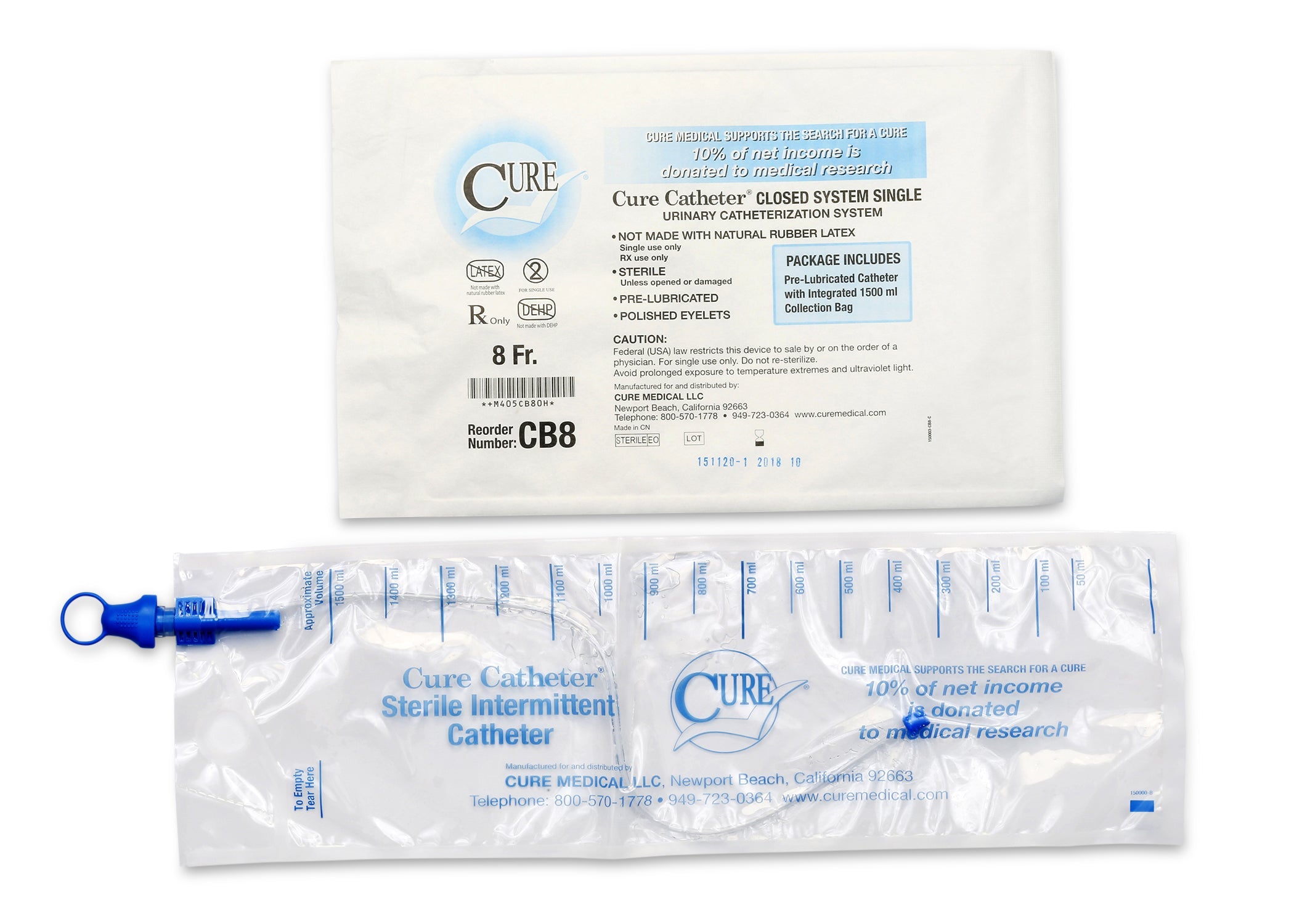Cure Catheter™  Closed System - 1 Each