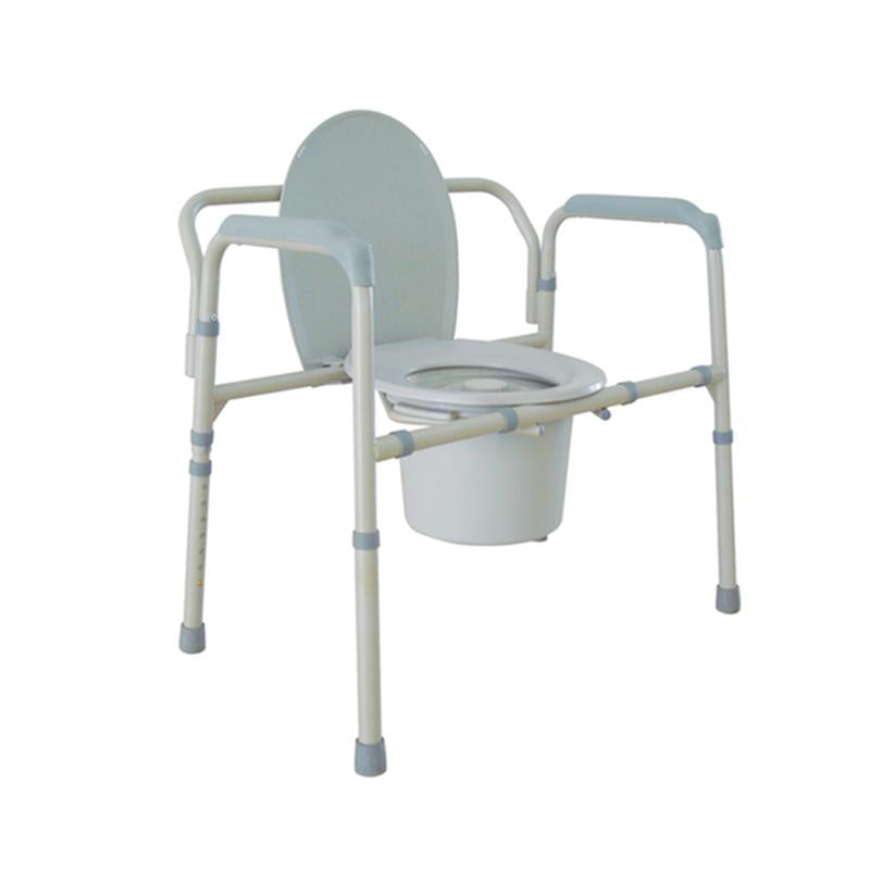 Heavy Duty Bariatric Folding Bedside Commode Chair - 1 Each