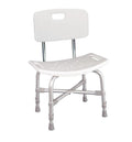Bariatric Heavy Duty Bath Bench with Backrest - 1 Each