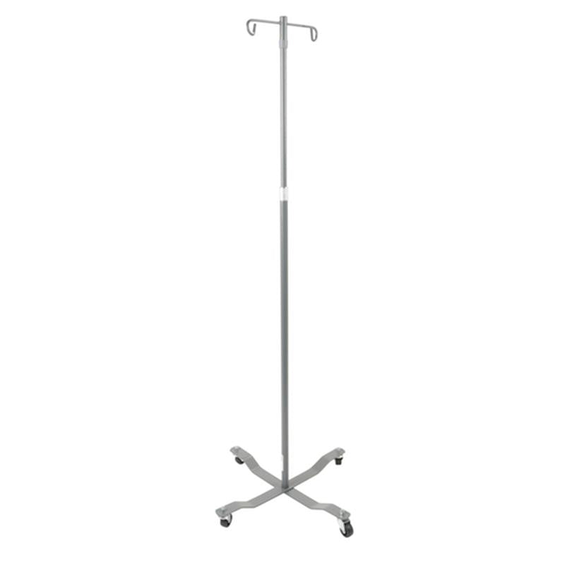 Economy Removable Top I. V. Pole, 2 Hook Top, Silver Vein - 1 Each