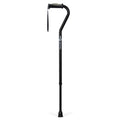 Adjustable Offset Handle Cane with Reflective Strap - 1 Each
