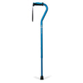 Adjustable Offset Handle Cane with Reflective Strap - 1 Each