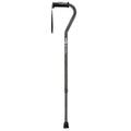 Adjustable Offset Handle Cane with Reflective Strap - 1 Each