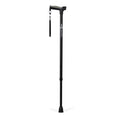Adjustable Derby Handle Cane with Reflective Strap - 1 Each