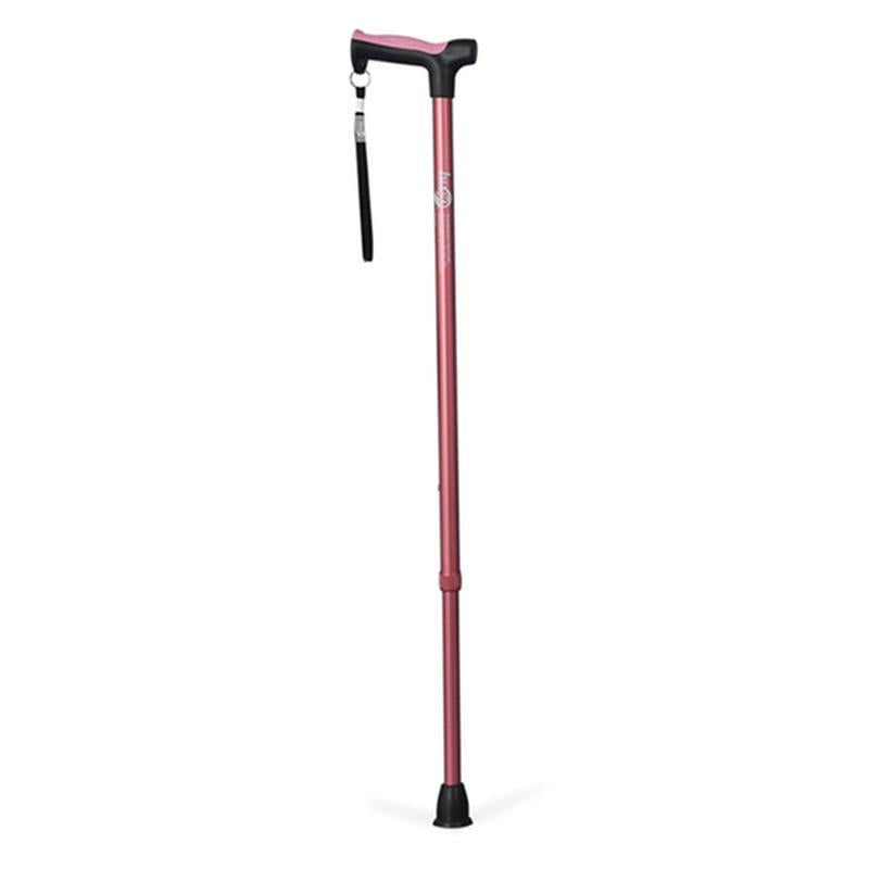 Adjustable Derby Handle Cane with Reflective Strap - 1 Each