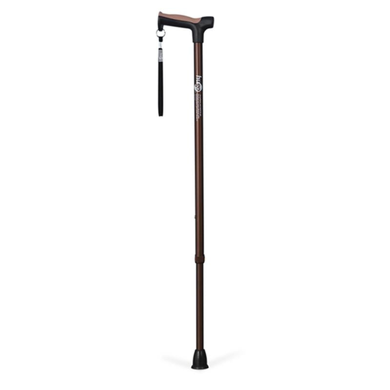 Adjustable Derby Handle Cane with Reflective Strap - 1 Each