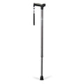 Adjustable Derby Handle Cane with Reflective Strap - 1 Each