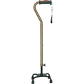 Adjustable Quad Cane for Right or Left Hand Use, Small Base - 1 Each