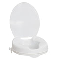 Raised Toilet Seat with Lid, White, 2" - 1 Each