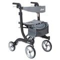 Nitro Euro Style Rollator Rolling Walker, Tall, Black - 1 Each
