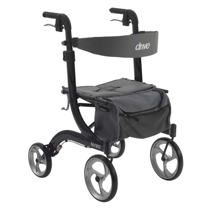 EA/1 Nitro Euro Style Rollator Rolling Walker, Black