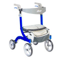 EA/1 Nitro DLX Euro Style Rollator Rolling Walker, Sleek Blue