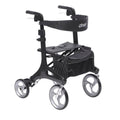 EA/1 Nitro Elite CF Carbon Fiber Rollator Rolling Walker, Black