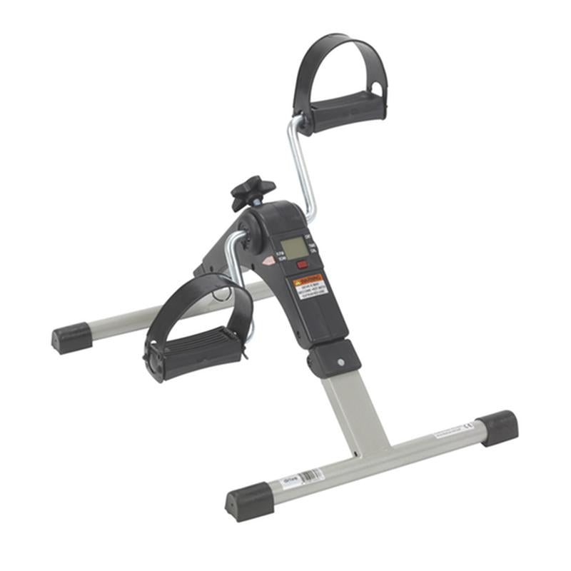 Folding Exercise Peddler with Electronic Display, Black - 1 Each