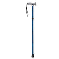 Adjustable Lightweight Folding Cane with Gel Hand Grip, Blue Crackle - 1 Each