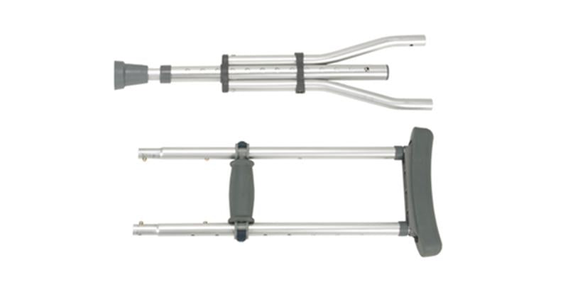 Knock Down Universal Aluminum Crutches - 1 Pair