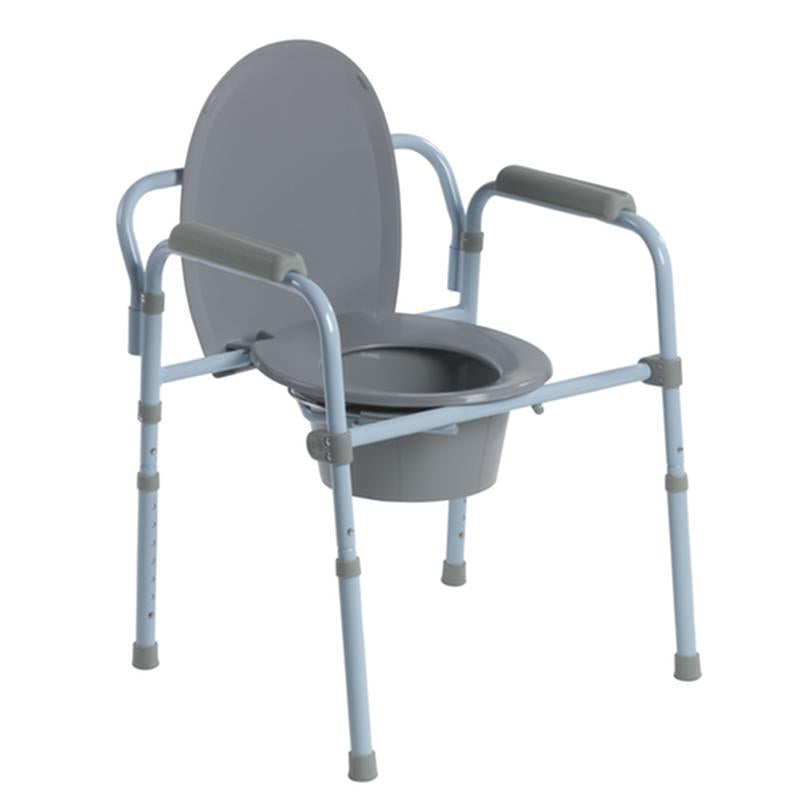 Steel Folding Frame Commode - 1 Each