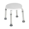 Adjustable Height Bath Stool, White - 1 Each