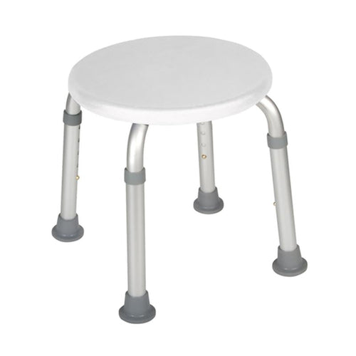 Adjustable Height Bath Stool, White - 1 Each