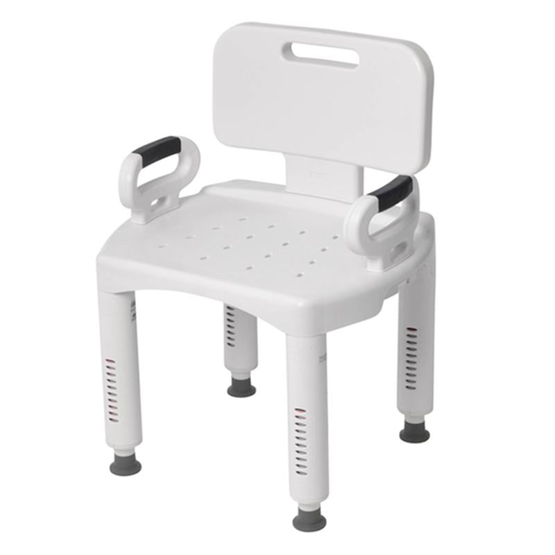 Premium Series Shower Chair with Back and Arms - 1 Each