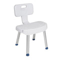 Bathroom Safety Shower Chair with Folding Back - 1 Each