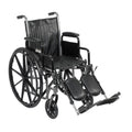 Silver Sport 2 Wheelchair, Detachable Desk Arms, Elevating Leg Rests, 16" Seat - 1 Each