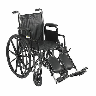 Silver Sport 2 Wheelchair, Detachable Desk Arms, Elevating Leg Rests, 18" Seat - 1 Each