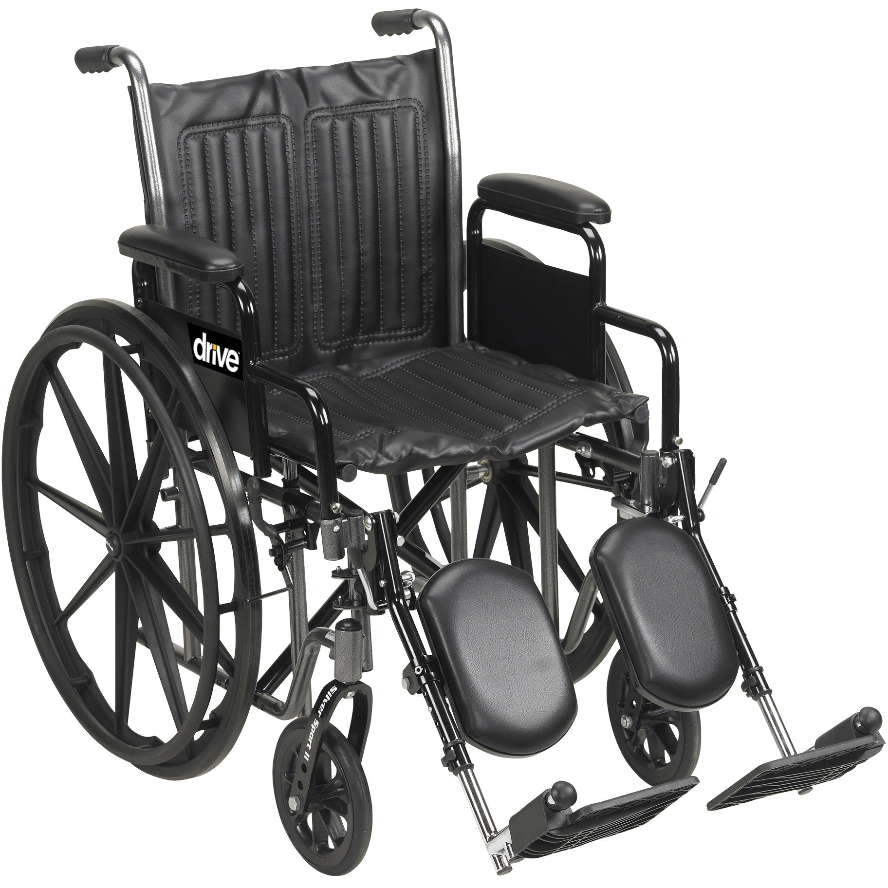 Silver Sport 2 Wheelchair, Detachable Desk Arms, Elevating Leg Rests, 20" Seat - 1 Each