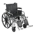Sentra Extra Heavy Duty Wheelchair, Detachable Desk Arms, Elevating Leg Rests, 20" Seat - 1 Each