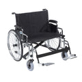 Sentra EC Heavy Duty Extra Wide Wheelchair, Detachable Desk Arms, Swing away Footrests, 26" Seat - 1 Each