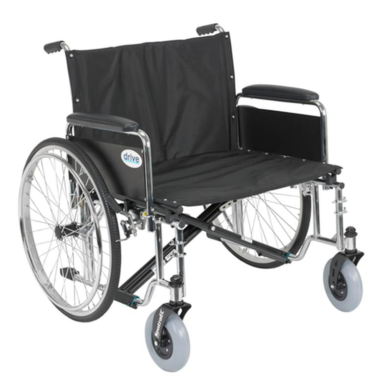 Sentra EC Heavy Duty Extra Wide Wheelchair, Detachable Full Arms, 26" Seat - 1 Each
