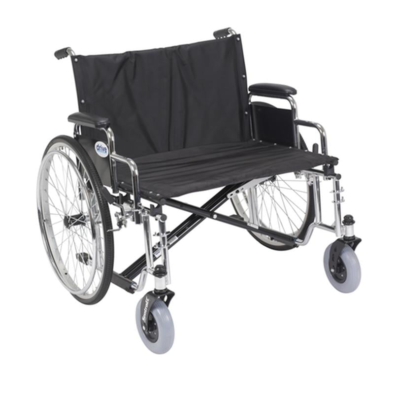 Sentra EC Heavy Duty Extra Wide Wheelchair, Detachable Desk Arms, 28" Seat - 1 Each