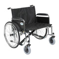 Sentra EC Heavy Duty Extra Wide Wheelchair, Detachable Full Arms, 28" Seat - 1 Each