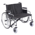 Sentra EC Heavy Duty Extra Wide Wheelchair, Detachable Desk Arms, 30" Seat - 1 Each