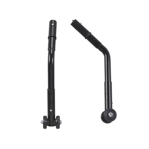 Adjustable Universal Wheelchair Anti Tipper with Wheels, Black - 1 Pair