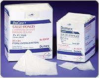 BX/25PK (2PK) DUCARE WOVEN GAUZE SPONGE 4IN X 8IN 12PLY,STERILE