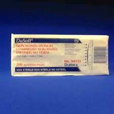 (CS10) DuSoft Non-Woven Non-Sterile Sponge  4-ply  4x8" BAG/200