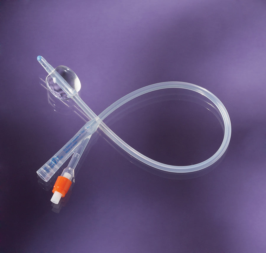 BX/10 100% SILICONE FOLEY CATHETER, SIZE 10FR, 3CC, 2WAY