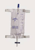EA/1 LEG BAG W/ COMFORT STRAPS, 19OZ, STERILE