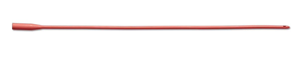 BX/12  INTERMITTENT RED RUBBER LATEX CATHETER, SIZE 18FR 16IN