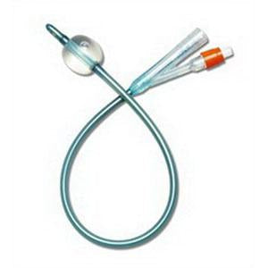 BX/10  SILVERTOUCH 2-WAY SILVER HYDROPHILLIC COATED 100% SILICONE FOLEY CATHETER, 14FR, 5CC