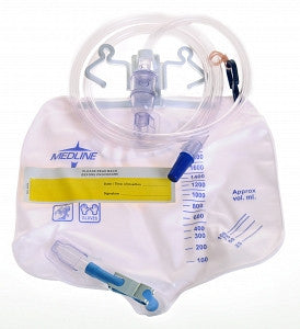 EA/1 URINARY DRAINAGE BAGS WITH METAL CLAMP 2000ML