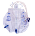 EA/1  URINE METER DRAINAGE BAGS, 200ML, METAL CLAMP, SLIDE TAP, LATEX-FREE