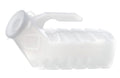 1/EA URINAL MALE DELUXE W/LID TRANSLUCENT PLASTIC, SINGLE USER