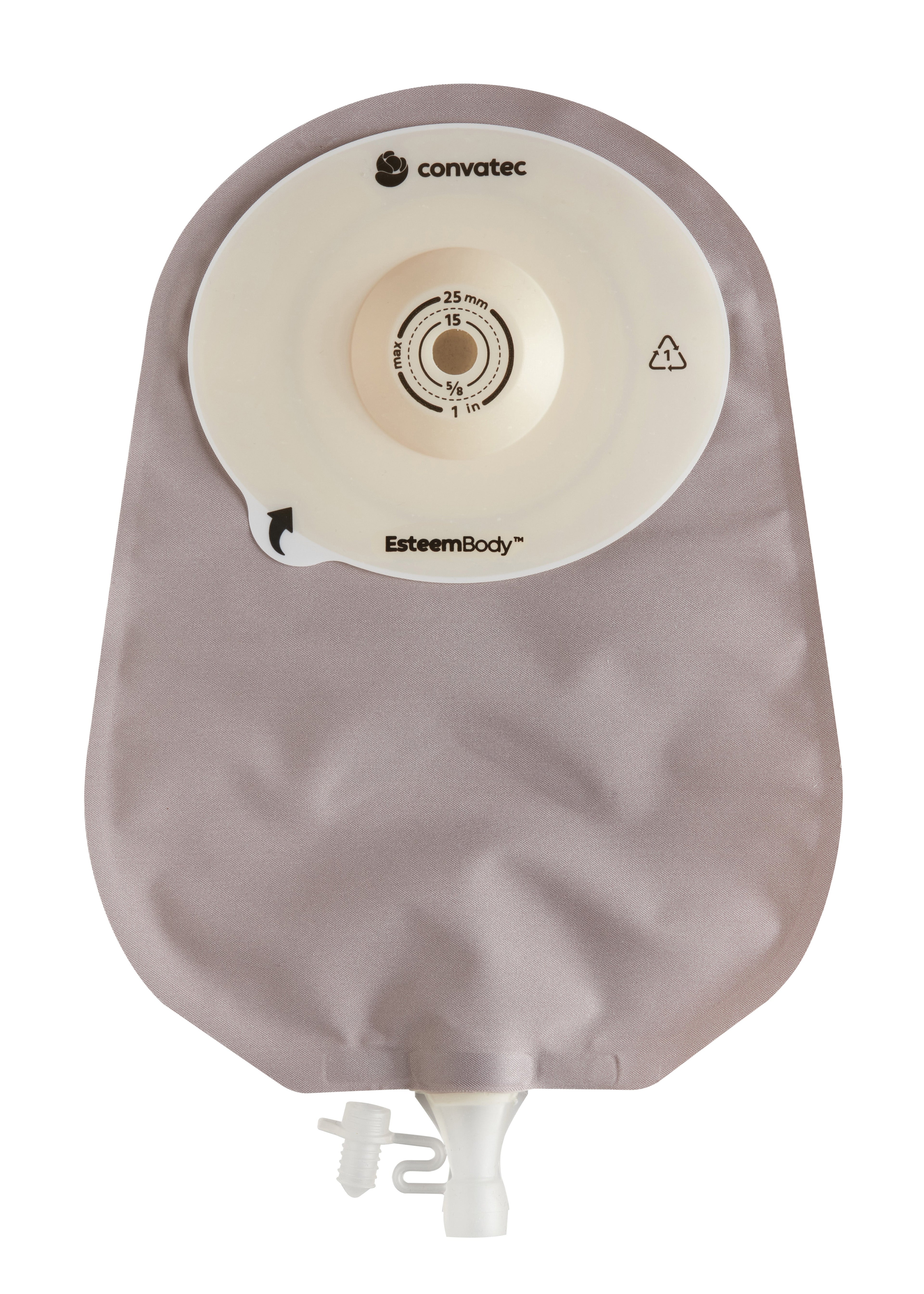 Esteem Body® Soft Convex One-Piece Urostomy Pouch - Box of 10