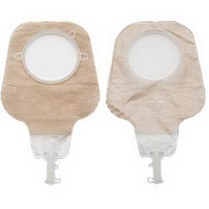New Image Two-Piece High Output Drainable Pouch, Flange 1-3/4" (44mm), Ultra-Clear 12" (30cm) - Box of 10