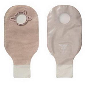 New Image Two-Piece Drainable Pouch, Flange 1-3/4" (44mm) Transparent 12" (30cm) - Box of 10