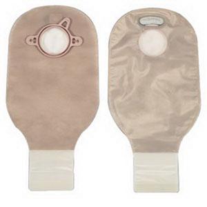 New Image Two-Piece Drainable Pouch, Flange 2-1/4" (57mm) Transparent 12" (30cm) - Box of 10