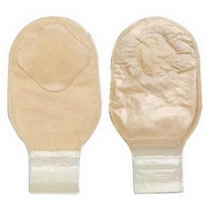 Pouchkins Drainable Pediatric One-Piece Pouch Flat Barrier, Pre-Cut Stoma Opening up to 1-1/2" (38mm), Transparent 6-1/2" (16cm) - Box of 10